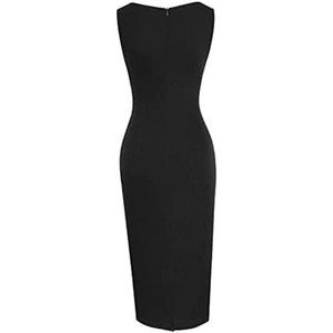 Sleeveless Pencil Midi Dress 600072667blu